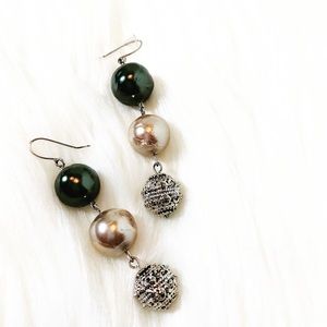 Handmade Pearl Sterling Silver Drop Earrings